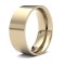 9ct Yellow Gold Standard Weight Flat Court Profile Mirror Finish Wedding Ring