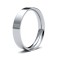 Palladium Standard Weight Flat Court Profile Mirror Finish Wedding Ring