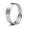 Platinum Standard Weight Flat Court Profile Mirror Finish Wedding Ring