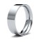 Platinum Standard Weight Flat Court Profile Mirror Finish Wedding Ring