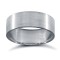 Platinum Standard Weight Flat Court Profile Satin Wedding Ring