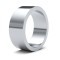 18ct White Gold Standard Weight Flat Profile Mirror Finish Wedding Ring