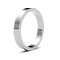 9ct White Gold Standard Weight Flat Profile Mirror Finish Wedding Ring