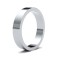 9ct White Gold Standard Weight Flat Profile Mirror Finish Wedding Ring