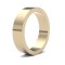 9ct Yellow Gold Standard Weight Flat Profile Mirror Finish Wedding Ring
