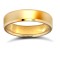 9ct Yellow Gold Standard Weight Flat Profile Bevelled Edge Wedding Ring