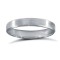 Platinum Standard Weight Flat Profile Satin and Bevelled Edge Wedding Ring