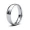 9ct White Gold 5mm Lightweight Court Profile Mirror Finish Wedding Ring