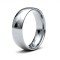 9ct White Gold 6mm Lightweight Court Profile Mirror Finish Wedding Ring