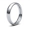 9ct White Gold Premium Weight Court Profile Mirror Finish Wedding Ring
