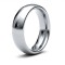 9ct White Gold Premium Weight Court Profile Mirror Finish Wedding Ring