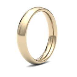 9ct Yellow Gold Premium Weight Court Profile Mirror Finish Wedding Ring