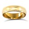 9ct Yellow Gold Premium Weight Court Profile Mill Grain Wedding Ring