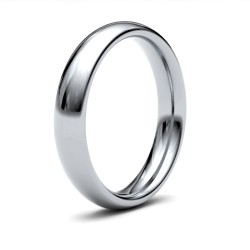 Platinum Premium Weight Court Profile Mirror Finish Wedding Ring