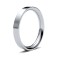 18ct White Gold Premium Weight Flat Court Profile Mirror Finish Wedding Ring