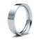 9ct White Gold Premium Weight Flat Court Profile Mirror Finish Wedding Ring