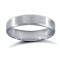 Platinum Premium Weight Flat Court Profile Satin and Bevelled Edge Wedding Ring