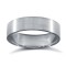 Platinum Premium Weight Flat Court Profile Satin Wedding Ring