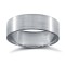 Platinum Premium Weight Flat Court Profile Satin Wedding Ring