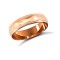 18ct Rose Gold Standard Weight Court Profile Mill Grain Wedding Ring