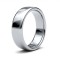 18ct White Gold Standard Weight Court Profile Mirror Finish Wedding Ring