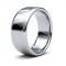 18ct White Gold Standard Weight Court Profile Mirror Finish Wedding Ring