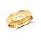 18ct Yellow Gold Standard Weight Court Profile Centre Groove Wedding Ring