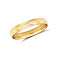22ct Yellow Gold Standard Weight 3mm Soft Court Profile Centre Groove Wedding Ring