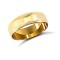 22ct Yellow Gold Standard Weight 6mm Soft Court Profile Mill Grain Wedding Ring