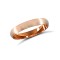 9ct Rose Gold Standard Weight Court Profile Satin Wedding Ring