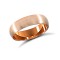 9ct Rose Gold Standard Weight Court Profile Satin Wedding Ring
