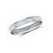 9ct White Gold Standard Weight Court Profile Centre Groove Wedding Ring