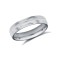 9ct White Gold Standard Weight Court Profile Centre Groove Wedding Ring