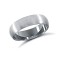 9ct White Gold Standard Weight Court Profile Satin Wedding Ring