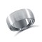 9ct White Gold Standard Weight Court Profile Satin Wedding Ring