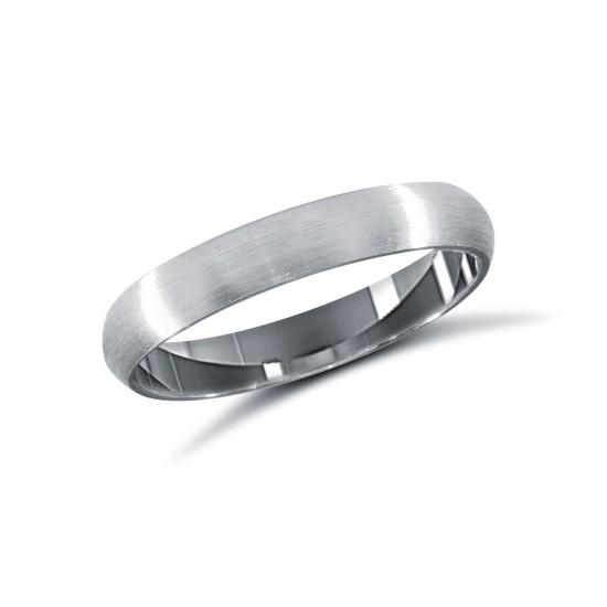 Palladium Standard Weight Court Profile Satin Wedding Ring