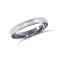 Palladium Standard Weight Court Profile Mill Grain Wedding Ring