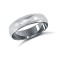 Platinum Standard Weight Court Profile Mill Grain Wedding Ring