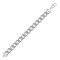 925 Silver Diamond Cut Flat Curb 13.7mm Gauge Bracelet