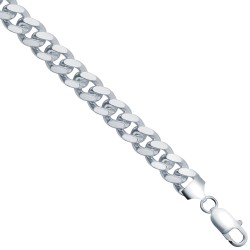 925 Silver Cuban 9.0mm Gauge Bracelet