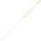 9ct Yellow Gold Round Belcher 1.7mm Gauge Pendant Chain