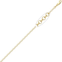 9ct Yellow Gold Round Belcher 2.6mm Gauge Pendant Chain