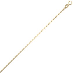 9ct Yellow Gold Flat Curb 1.5mm Gauge Pendant Chain