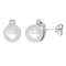 9ct White Dia-15pts 8.5-9.0mm Cultured Pearl Stud Earrings