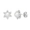9ct White Dia-12pts 5.5-6.0mm Cultured Pearl Stud Earrings