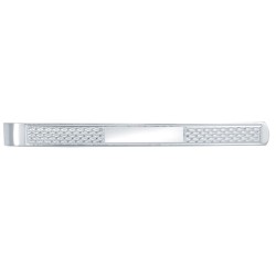 925 Silver Engine Turned Tie Slide