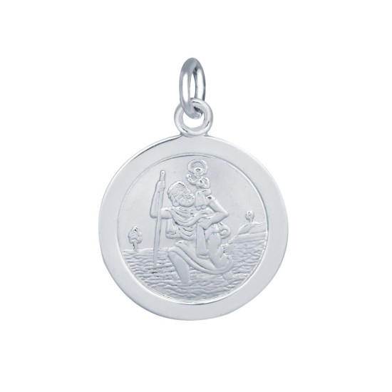 925 Silver St Christopher Medal 16mm