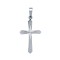 925 Silver Stamped Diamond Cut Cross