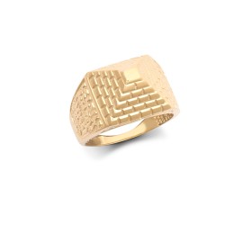 9ct Yellow Gold Child's Pyramid Ring