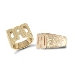 9ct Yellow 'Dad' Ring